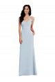 Long Light Sky Blue Sleeveless Trumpet V-Back Formal Dress / Bridesmaid Dress Birmingham