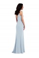 Long Light Sky Blue Sleeveless Trumpet V-Back Formal Dress / Bridesmaid Dress Birmingham