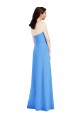 Long Peacock Blue Sleeveless Trumpet Low Back Semi Formal Evening Dress / Prom Dress / Bridesmaid Dress Birmingham