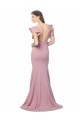 Sweep Train Dusty Pink Flutter Sleeves Mermaid V-Back Formal Evening Gown / Prom Dress / Bridesmaid Dress Birmingham
