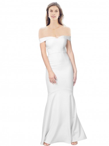 Long Ivory Sleeveless Mermaid Low Back Formal Evening Gown / Prom Dress / Bridesmaid Dress Birmingham