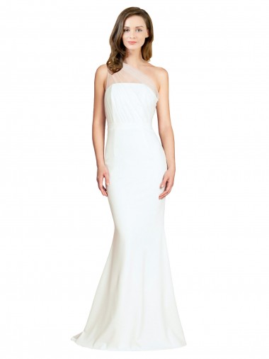 Sweep Train Ivory Sleeveless Mermaid Formal Evening Gown / Bridesmaid Dress Birmingham