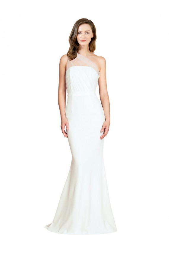 Sweep Train Ivory Sleeveless Mermaid Formal Evening Gown / Bridesmaid Dress Birmingham