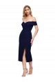 Midi Length Dark Navy Sleeveless Mermaid Formal Evening Gown / Prom Dress / Bridesmaid Dress Birmingham