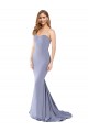 Long Smoke Blue Sleeveless Mermaid Low Back Formal Evening Gown / Prom Dress / Bridesmaid Dress Birmingham