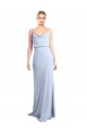 Long Light Sky Blue Sleeveless Sheath V-Back Formal Dress / Bridesmaid Dress Birmingham