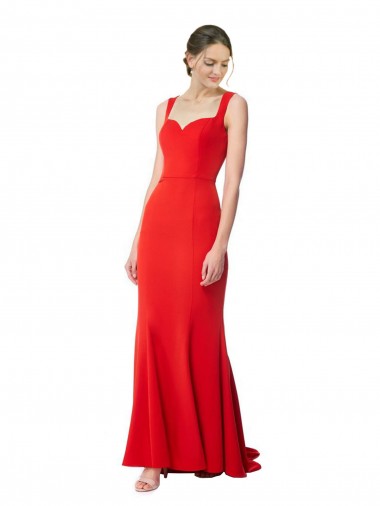 Long Red Sleeveless Mermaid Formal Evening Gown / Prom Dress / Bridesmaid Dress Birmingham