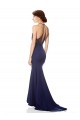 Long Navy Blue Sleeveless Mermaid Bridesmaid Dress / Formal Dress Birmingham