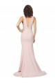 Sweep Train Pink Sleeveless Sheath V-Back Black Tie Evening Gown / Prom Dress / Bridesmaid Dress Birmingham