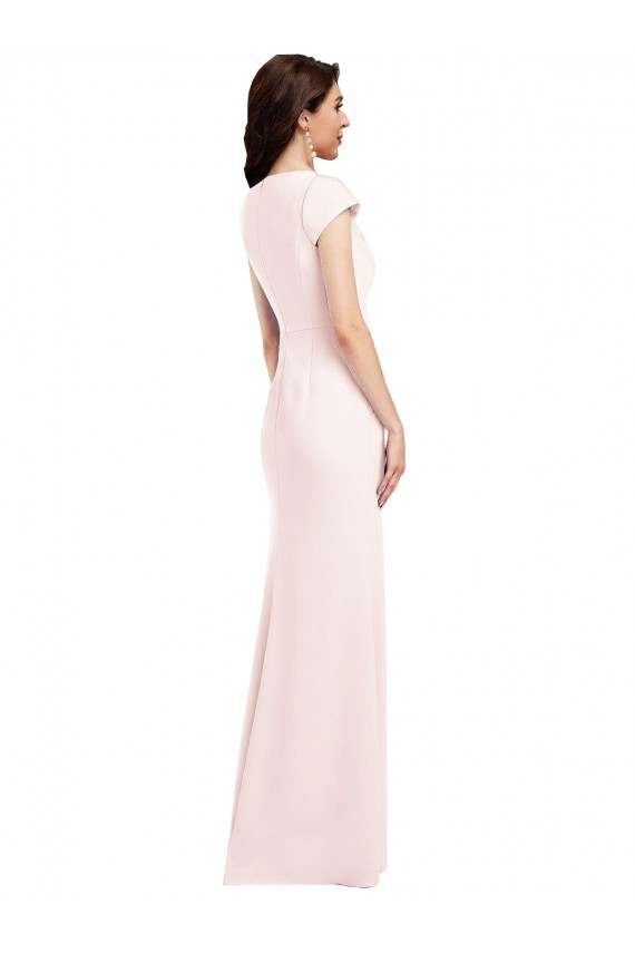 Long Pink Cap Sleeves A-Line Formal Evening Gown / Prom Dress / Bridesmaid Dress Birmingham