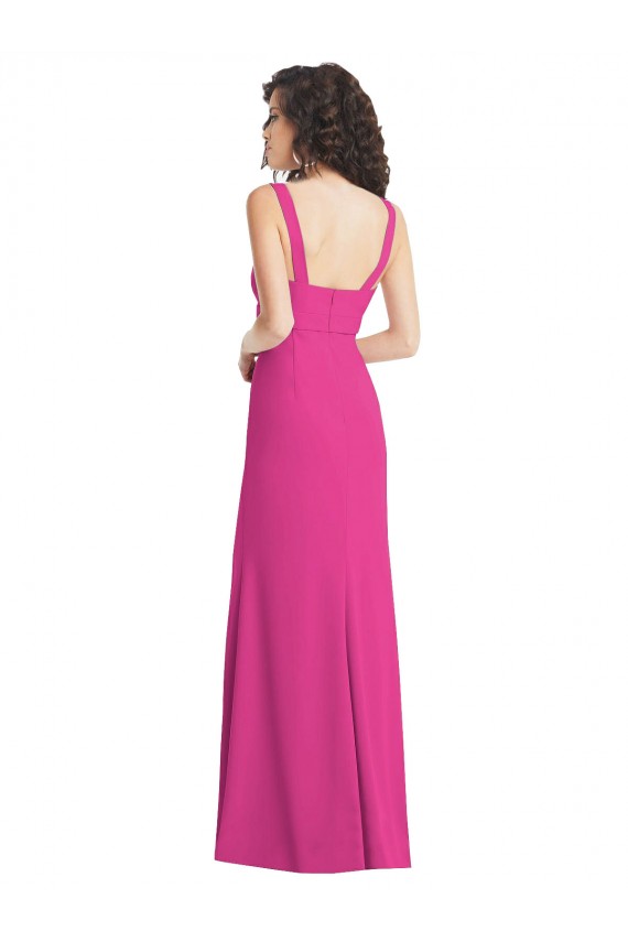 Long Fuchsia Sleeveless Trumpet Low Back Semi Formal Evening Dress / Prom Dress / Bridesmaid Dress Birmingham