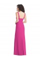 Long Fuchsia Sleeveless Trumpet Low Back Semi Formal Evening Dress / Prom Dress / Bridesmaid Dress Birmingham