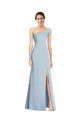 Long Light Sky Blue Sleeveless Trumpet Stretch Crepe Formal Evening Gown / Prom Dress / Bridesmaid Dress Birmingham