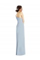 Long Light Sky Blue Sleeveless Trumpet Stretch Crepe Formal Evening Gown / Prom Dress / Bridesmaid Dress Birmingham