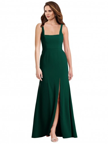 Long Midnight Green Sleeveless Trumpet Semi Formal Evening Dress / Prom Dress / Bridesmaid Dress Birmingham