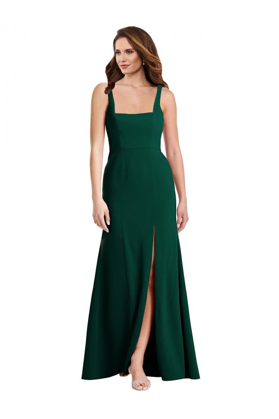 Long Midnight Green Sleeveless Trumpet Semi Formal Evening Dress / Prom Dress / Bridesmaid Dress Birmingham