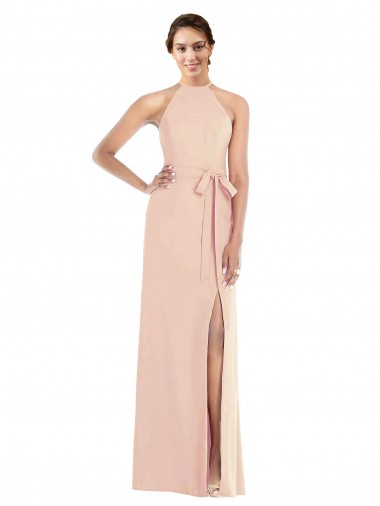 Long Nude Sleeveless Trumpet Open Back Formal Evening Gown / Prom Dress / Bridesmaid Dress Birmingham