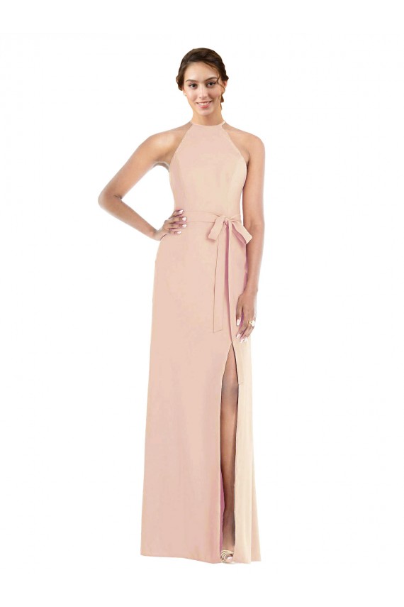 Long Nude Sleeveless Trumpet Open Back Formal Evening Gown / Prom Dress / Bridesmaid Dress Birmingham