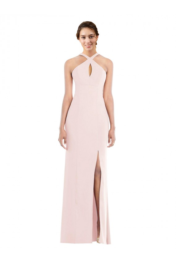 Long Pink Sleeveless Trumpet Low Back Formal Evening Gown / Prom Dress / Bridesmaid Dress Birmingham
