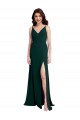Long Midnight Green Sleeveless A-Line V-Back Formal Evening Gown / Prom Dress / Bridesmaid Dress Birmingham