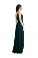 Long Midnight Green Sleeveless A-Line V-Back Formal Evening Gown / Prom Dress / Bridesmaid Dress Birmingham