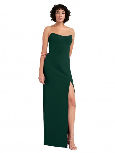 Long Midnight Green Sleeveless Sheath Low Back Formal Evening Gown / Prom Dress / Bridesmaid Dress Birmingham
