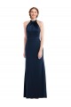 Long Dark Navy Sleeveless Trumpet Open Back Semi Formal Evening Dress / Prom Dress / Bridesmaid Dress Birmingham