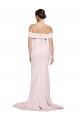 Sweep Train Pink Sleeveless Sheath Low Back Formal Evening Gown / Prom Dress / Bridesmaid Dress Birmingham