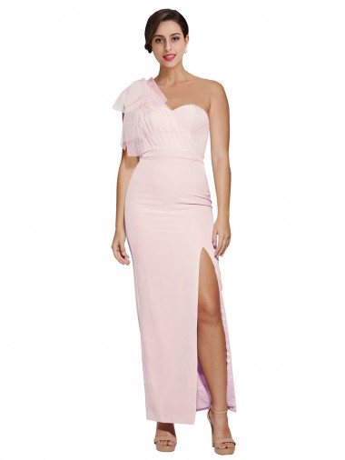 Long Pink Sleeveless Sheath Low Back Stretch Crepe Formal Evening Gown / Prom Dress / Bridesmaid Dress Birmingham