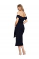 Midi Length Black Sleeveless Sheath Low Back Formal Evening Gown / Prom Dress / Bridesmaid Dress Birmingham