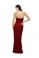 Long Burgundy Sleeveless Sheath Low Back Bridesmaid Dress / Evening Dress Birmingham