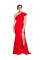 Sweep Train Red Sleeveless Sheath Semi Formal Evening Dress / Prom Dress / Bridesmaid Dress Birmingham