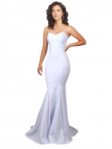 Long White Sleeveless Mermaid Beach Wedding Dresses Birmingham