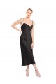 Midi Length Black Sleeveless A-Line Low Back Formal Evening Gown / Prom Dress / Bridesmaid Dress Birmingham