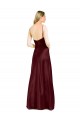 Long Burgundy Gold Sleeveless A-Line Center Front Slit Bridesmaid Dress / Evening Dress Birmingham