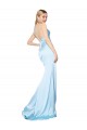Long Light Sky Blue Sleeveless Mermaid High Slit Formal Evening Gown / Prom Dress / Bridesmaid Dress Birmingham