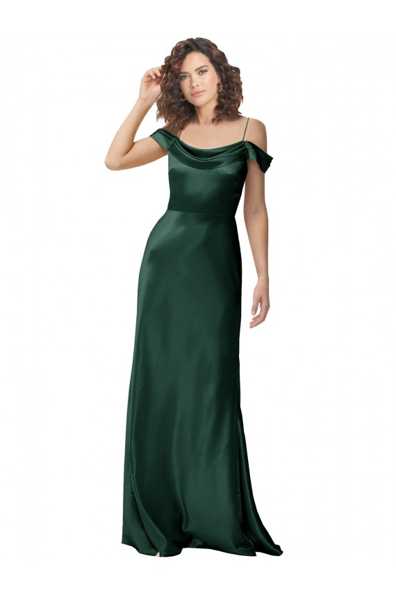 Long Hunter Sleeveless A-Line V-Back Formal Evening Gown / Prom Dress / Bridesmaid Dress Birmingham