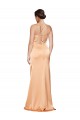 Long Light Copper Sleeveless Sheath Open Back Formal Evening Gown / Prom Dress / Bridesmaid Dress Birmingham