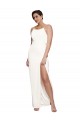 Long Ivory Sleeveless Sheath Low Back Side Slit Formal Evening Gown / Prom Dress / Bridesmaid Dress Birmingham