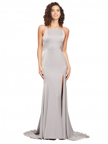 Sweep Train Sleeveless A-Line Low Back Formal Evening Gown / Prom Dress / Bridesmaid Dress Birmingham