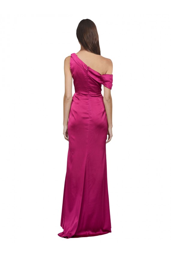 Long Fuchsia Sleeveless A-Line Side Slit Bridesmaid Dress / Evening Dress Birmingham