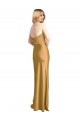 Long Gold Sleeveless A-Line Formal Evening Gown / Prom Dress / Bridesmaid Dress Birmingham