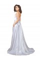 Long White Sleeveless A-Line Beach Wedding Dress Birmingham