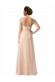 Long Nude Sleeveless A-Line Tulle Bridesmaid Evening Gowns Birmingham