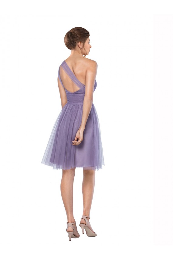 Long Watermelon Sleeveless A-Line Tulle Bridesmaid Dress Birmingham