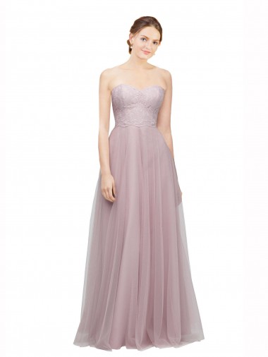 Long Light Lilac Sleeveless A-Line Bridesmaid Dress / Evening Dress Birmingham