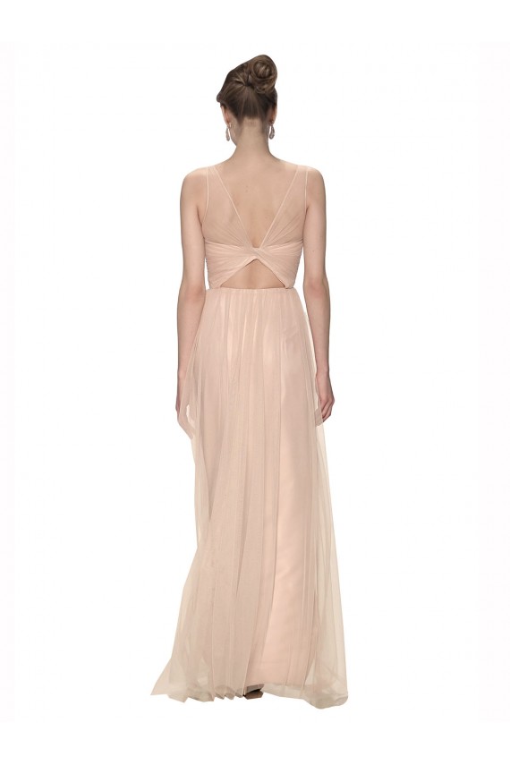 Long Blush Sleeveless Sheath Bridesmaid Dress Birmingham