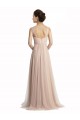 Long Nude Sleeveless A-Line Tulle Bridesmaid Evening Dress Birmingham