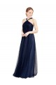 Long Navy Blue Sleeveless A-Line Bridesmaid Dress / Evening Dress Birmingham