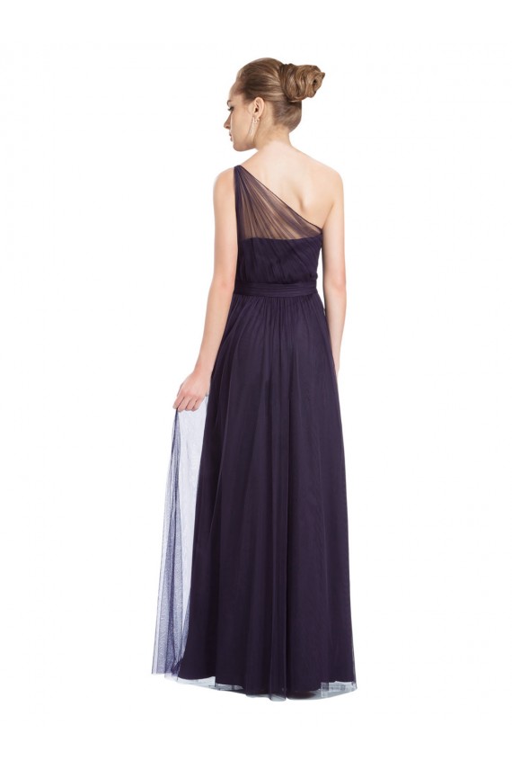 Long Black Sleeveless A-Line Tulle Bridesmaid Dress Birmingham